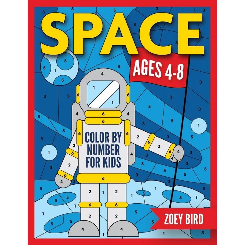 Space Color by Number for Kids