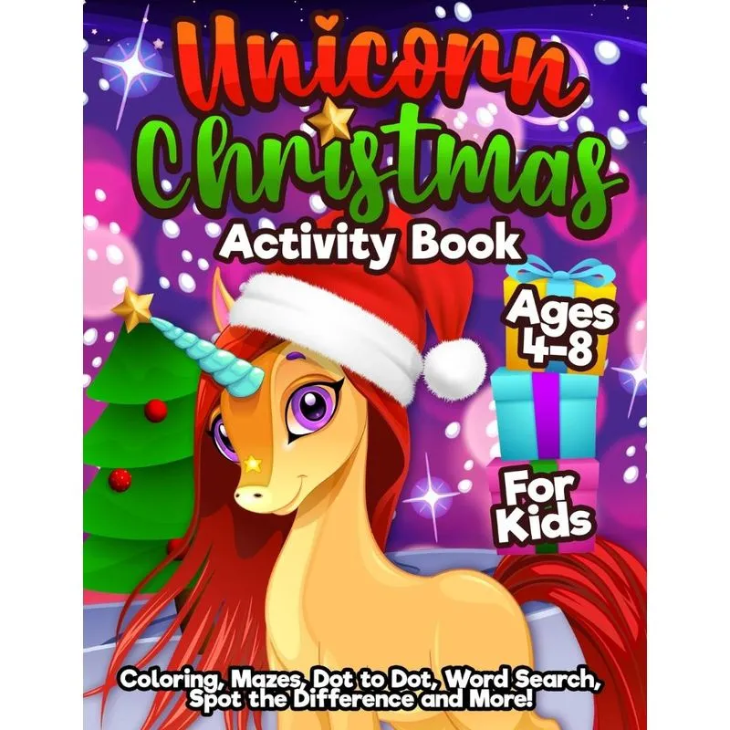 Unicorn Xmas Activity Book
