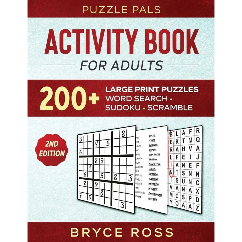Activity Book For Adults