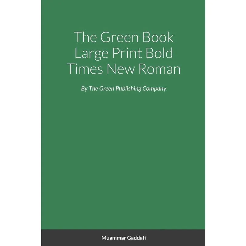 The Green Book 20 Font Bold Times New Roman 1.5 Spacing
