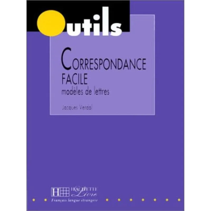 CORRESPONDANCE FACILE LIVRE BROCHE