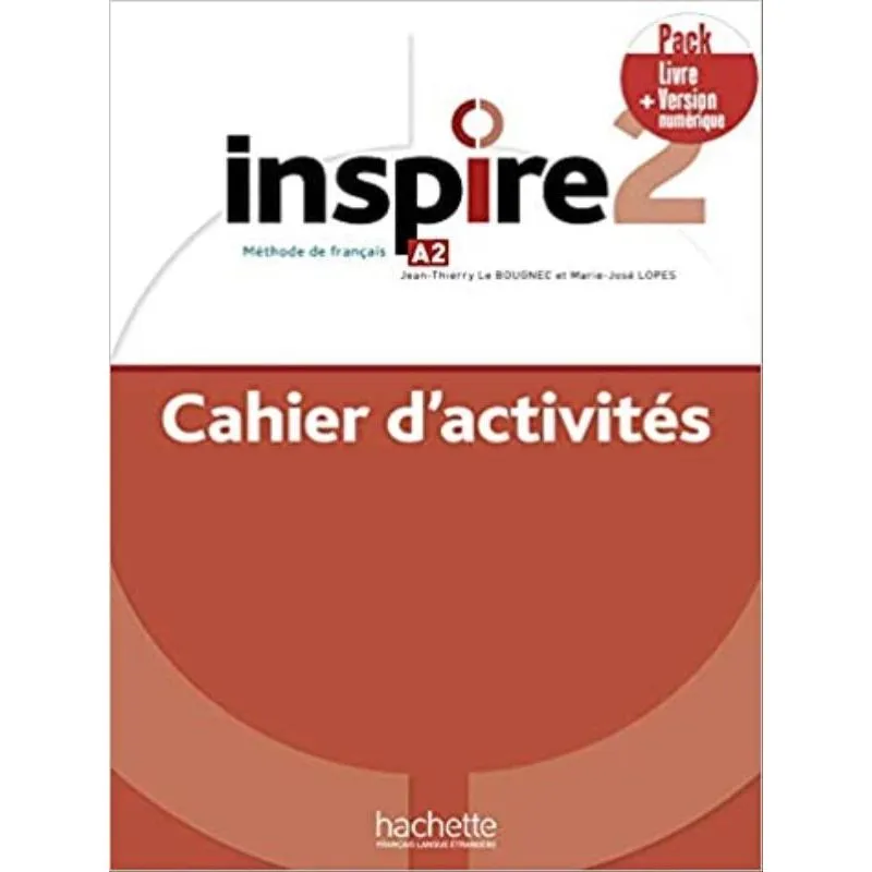 INSPIRE 2 - CAHIER D'ACTIVITÉS + VERSION NUMÉRIQUE