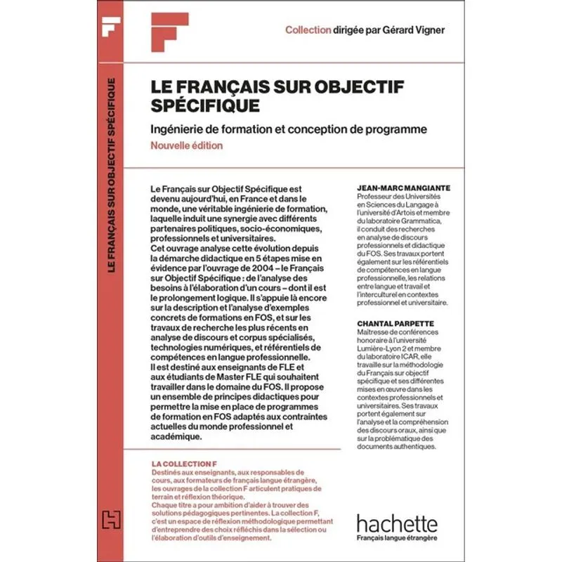 COLLECTION F - LE FRANÇAIS SUR OBJECTIF SPÉCIFIQUE