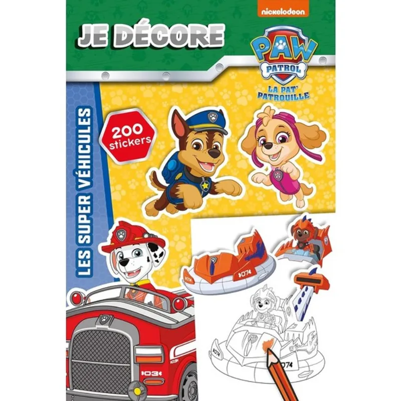 JE DÉCORE LES SUPER VÉHICULES - PAW PATROL LA PAT' PATROUILLE