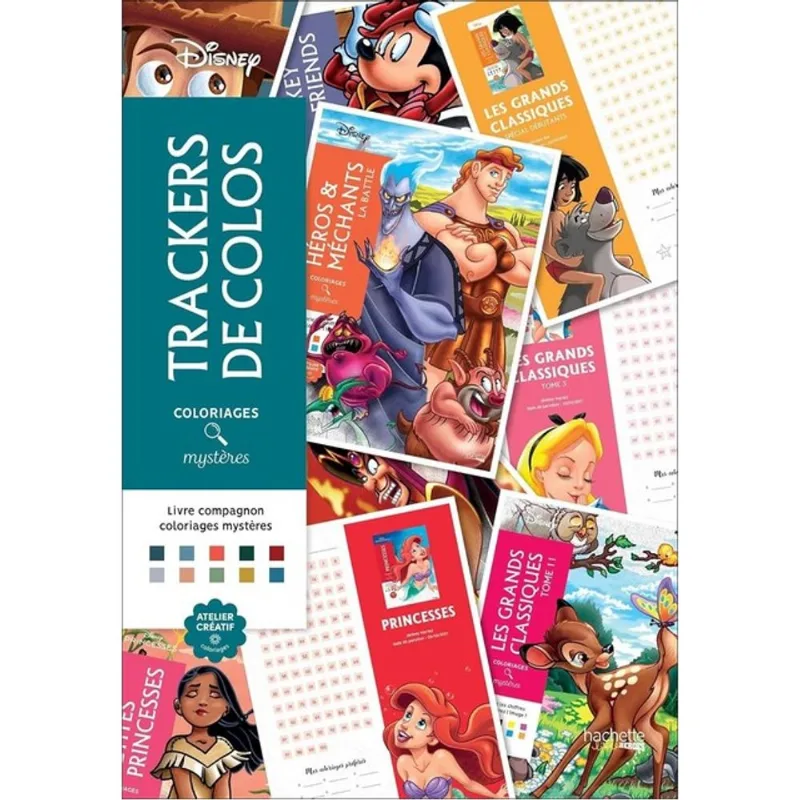 TRACKERS DE COLOS - COLORIAGES MYSTÈRES DISNEY - LIVRE COMPAGNON