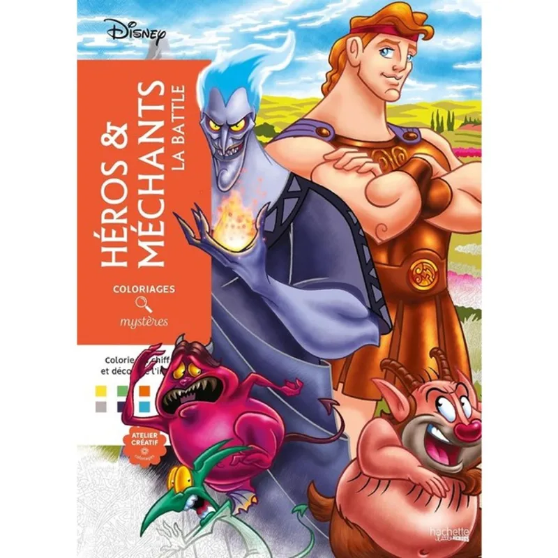 HÉROS & MÉCHANTS, LA BATTLE -COLORIAGES MYSTÈRES DISNEY