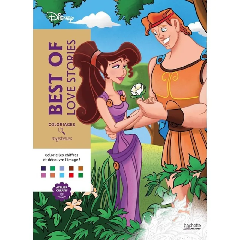 BEST OF LOVE STORIES - COLORIAGES MYSTÈRES DISNEY