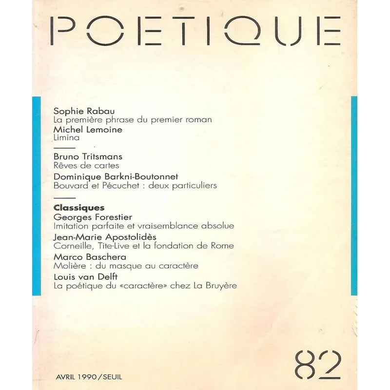 Poétique 82