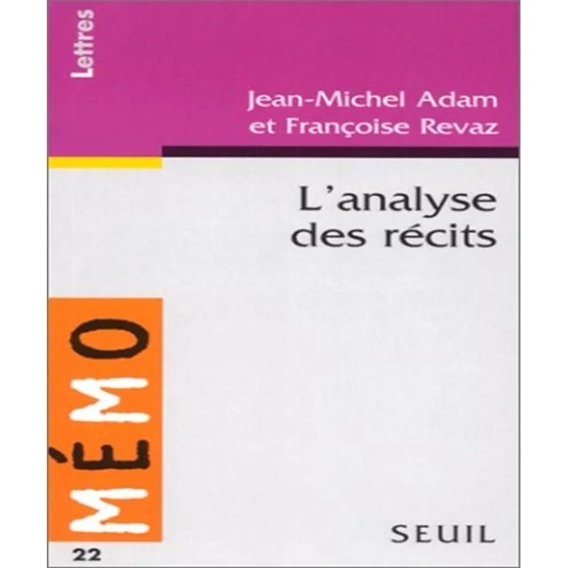Lanalyse Des Récits