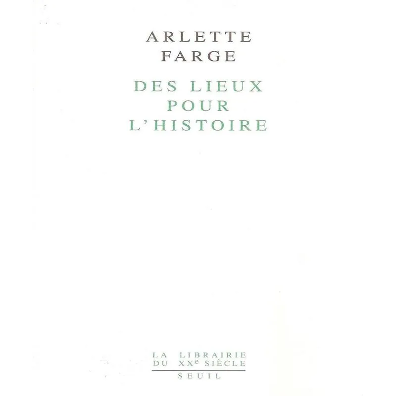 Des Lieux Pour Lhistoire