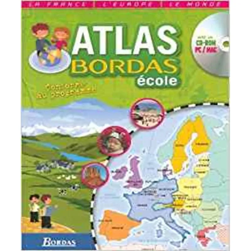 Atlas Bordas École - Avec Cd-rom
