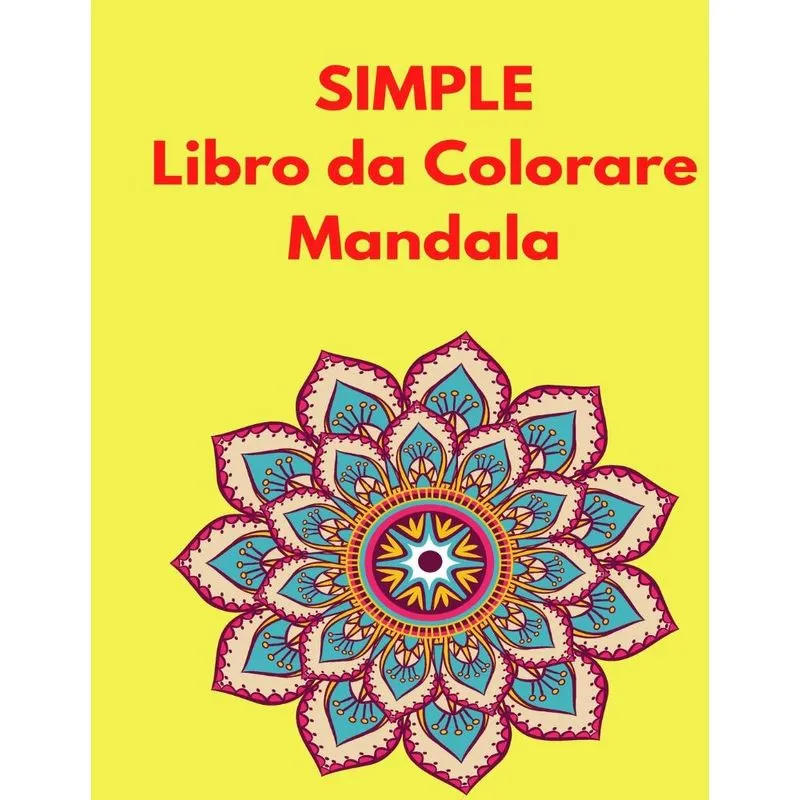 Simple Libro da Colorare Mandala