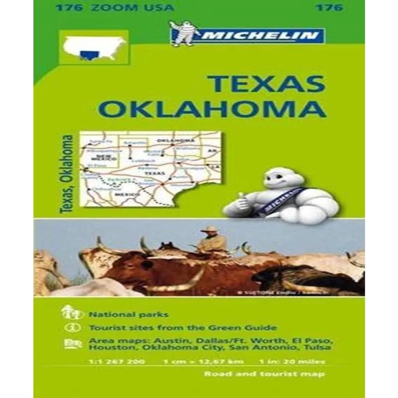 Texas - oklahoma zoom map 176