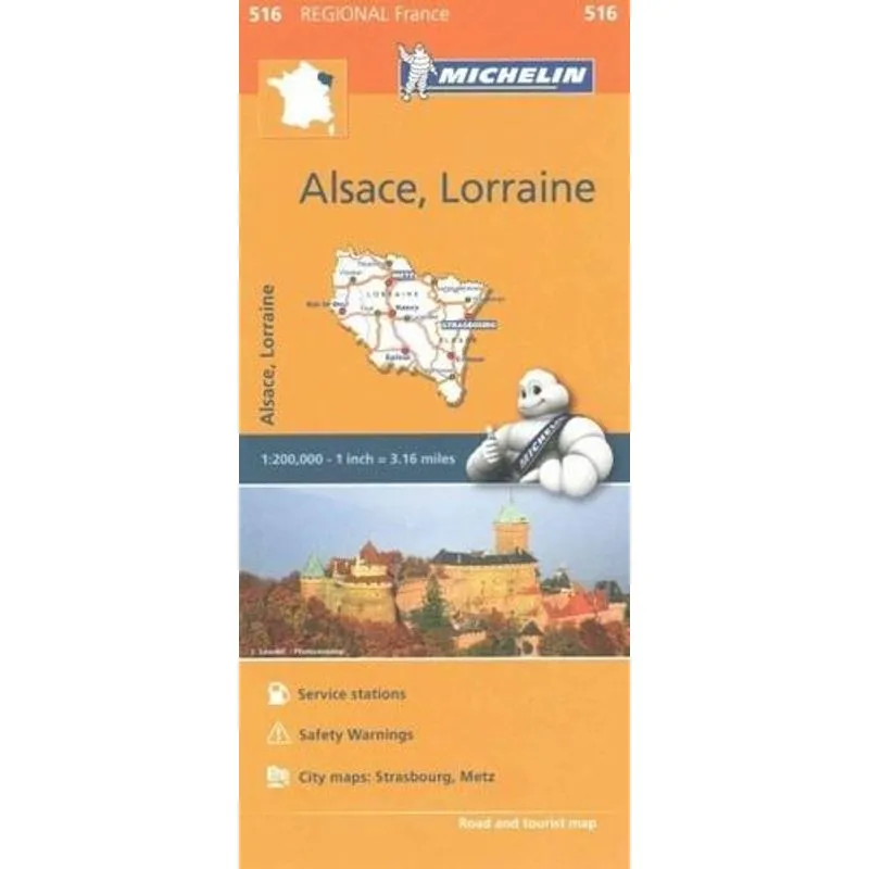 Michelin Alsace Lorraine Carte