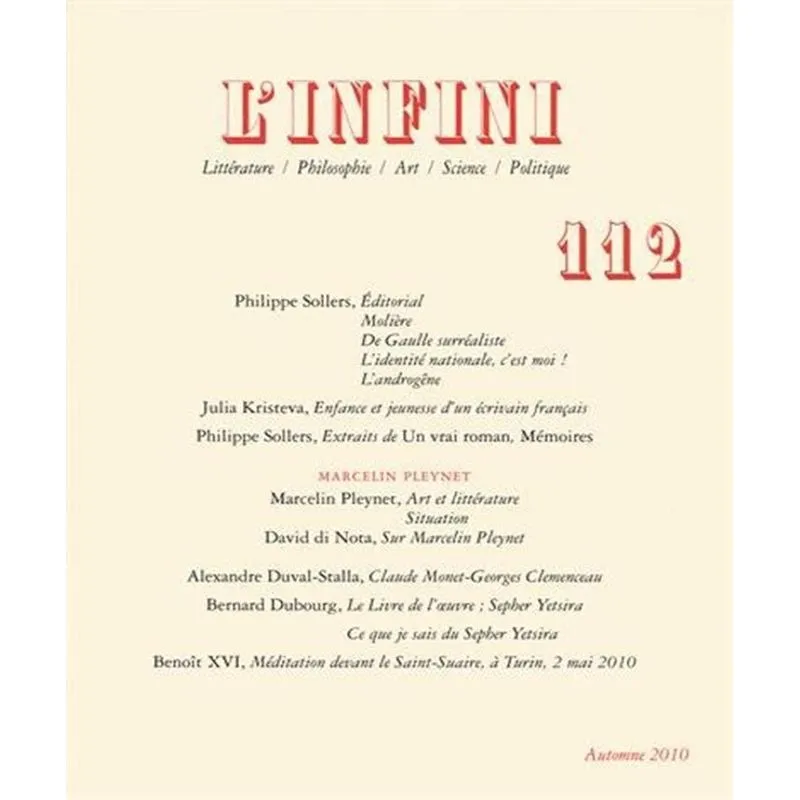 Infini (l), N. 112