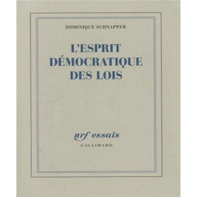 Lesprit Démocratique Des Lois