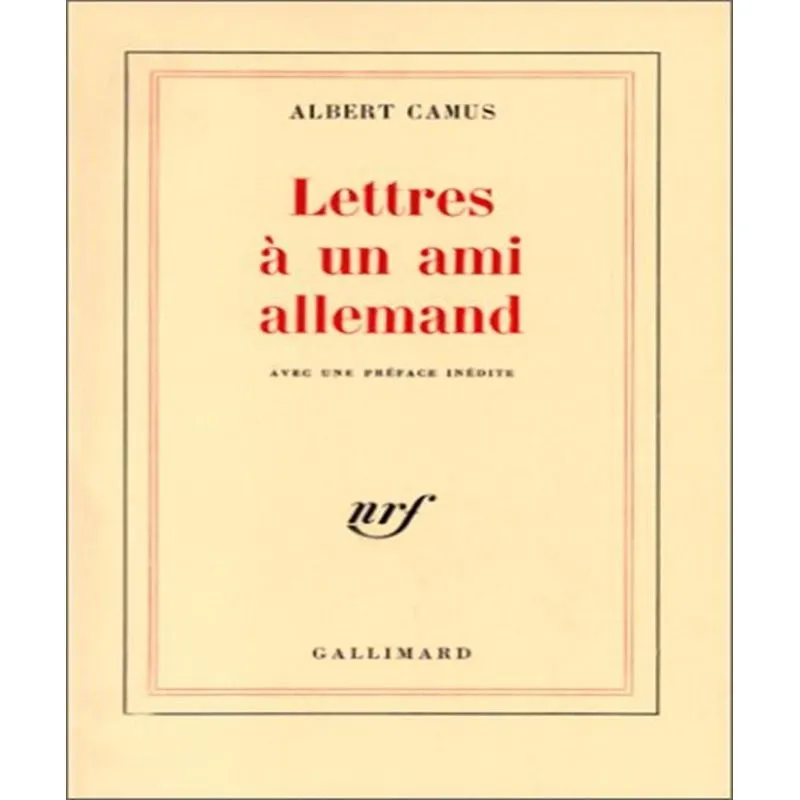 Lettres A Un Ami Allemand