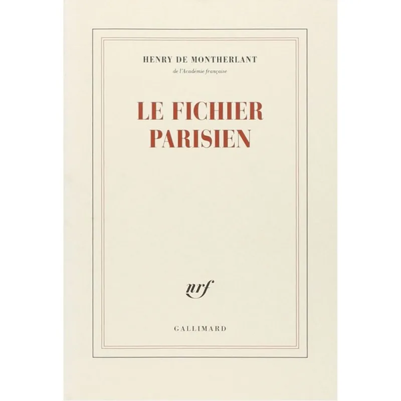 LE FICHIER PARISIEN