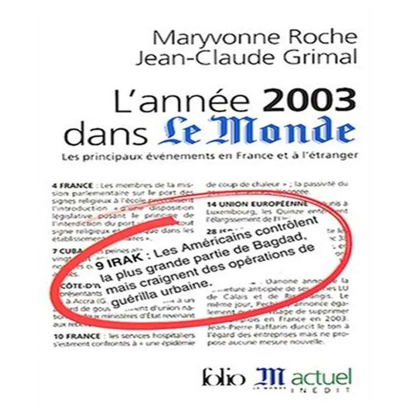 Lannée 2003 Dans Le Monde
