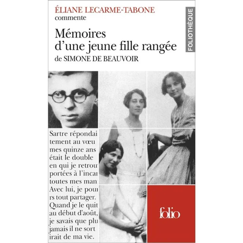 MÉMOIRES D'UNE JEUNE FILLE RANGÉE DE SIMONE DE BEAUVOIR