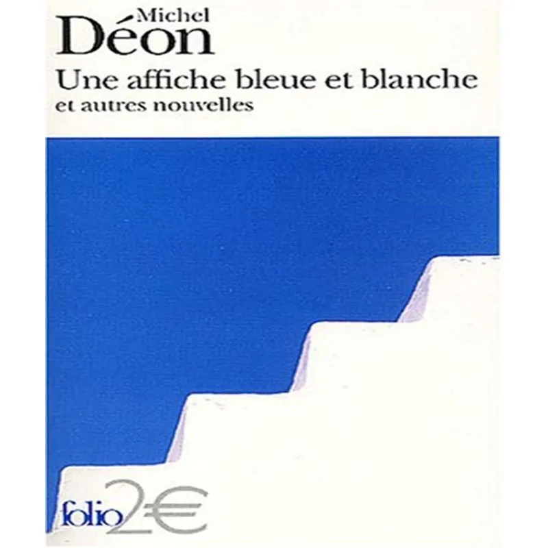 Une Affiche Bleue Et Blanche