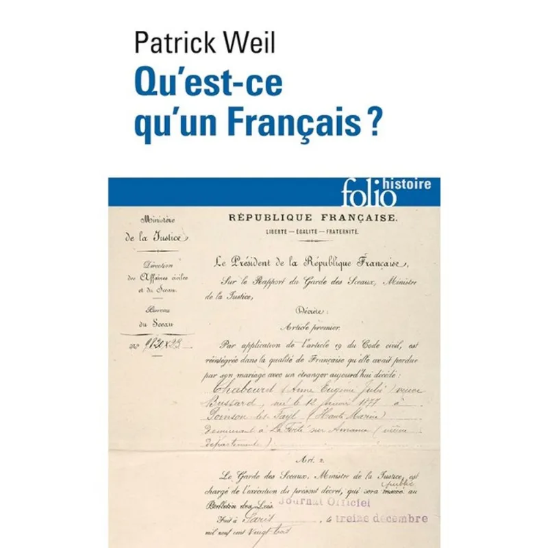 QU'EST-CE QU'UN FRANÇAIS?