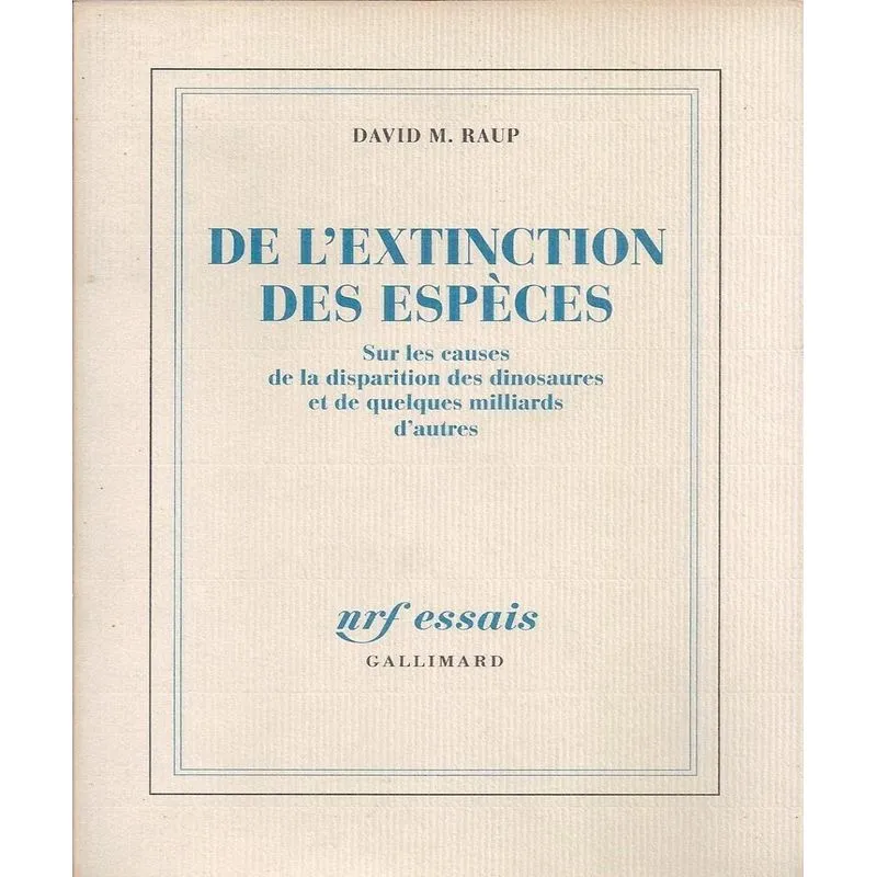 De Lextinction Des Espèces