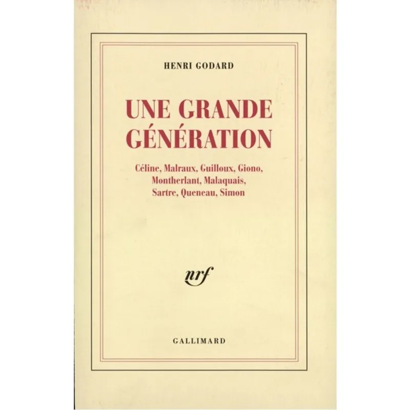 UNE GRANDE GÉNÉRATION