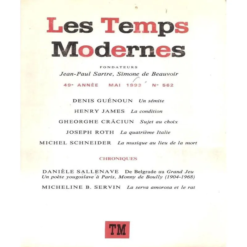 Les Temps Modernes 562