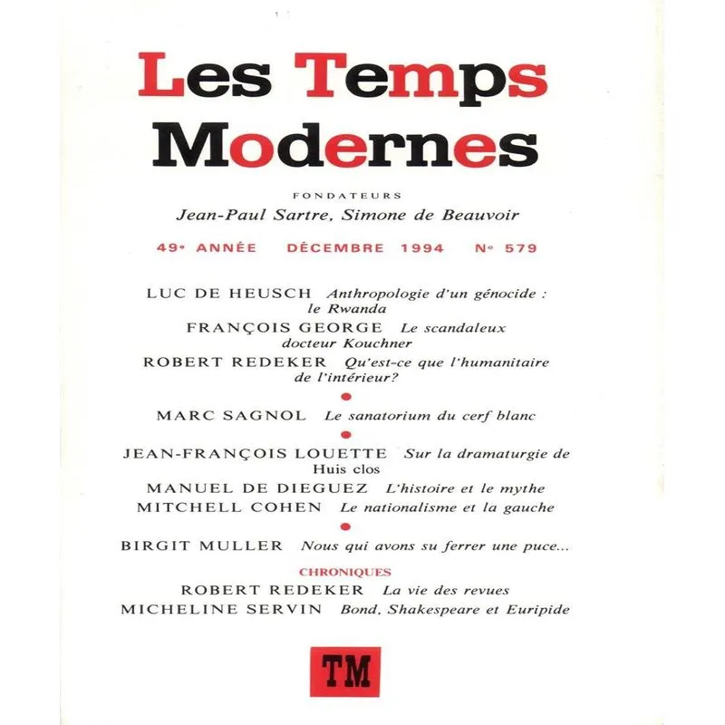Les Temps Modernes 579