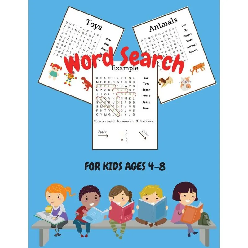 Word Search For Kids Ages 4-8