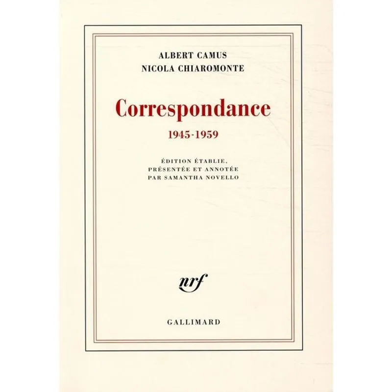CORRESPONDANCE - 1945-1959
