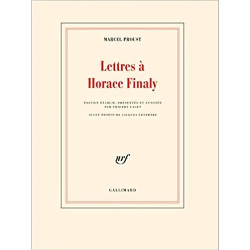 LETTRES À HORACE FINALY