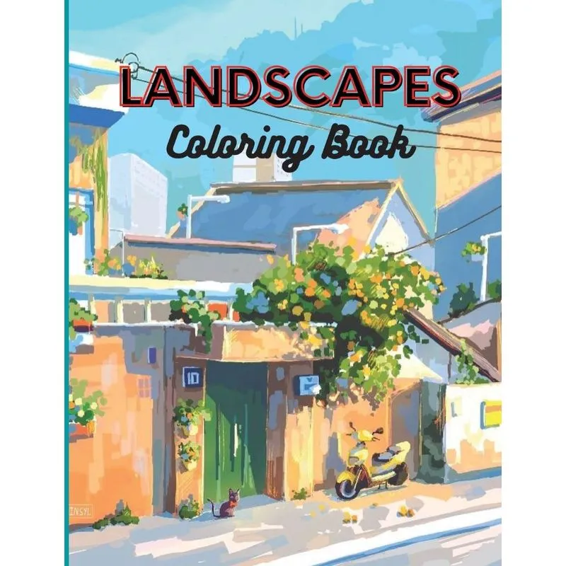 Landscapes Coloring Book