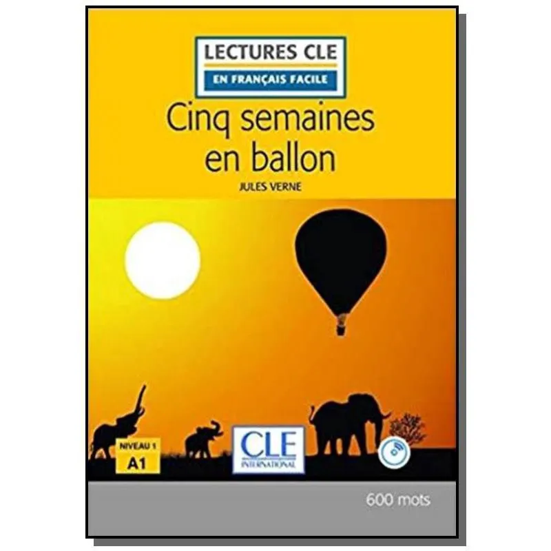Cinq semaines en ballon niveau 1 + cd audio - 2a ed