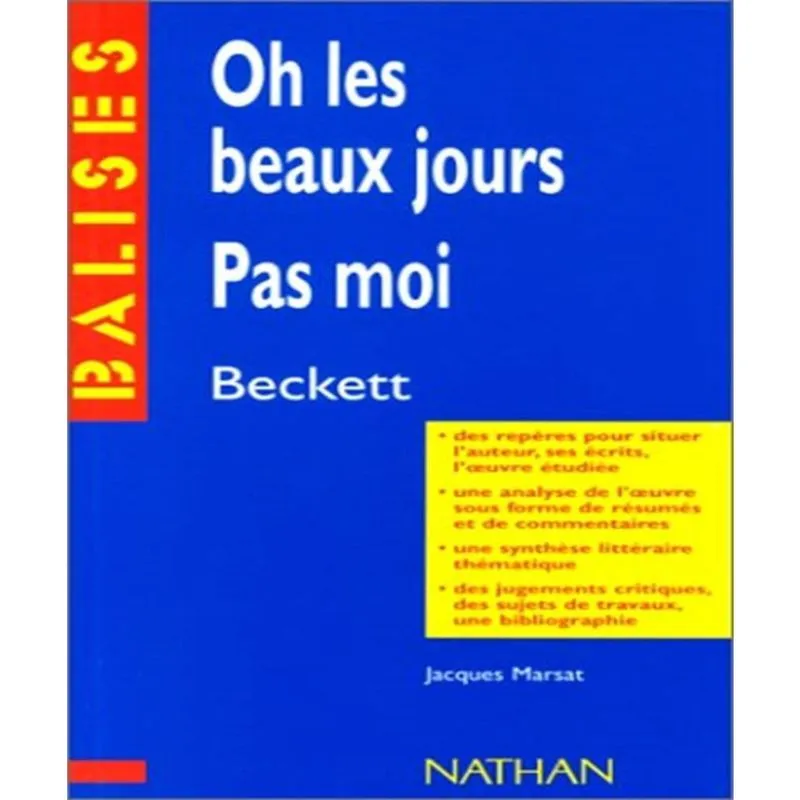 Oh les beaux jours pas moi - beckett