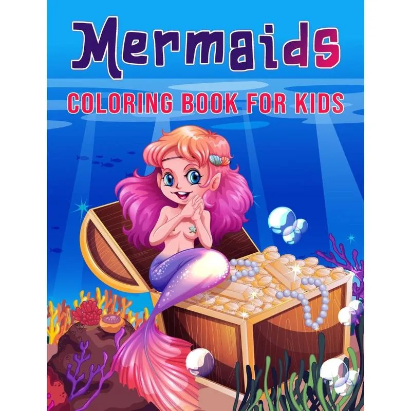 Mermaids Coloring Book For Kids