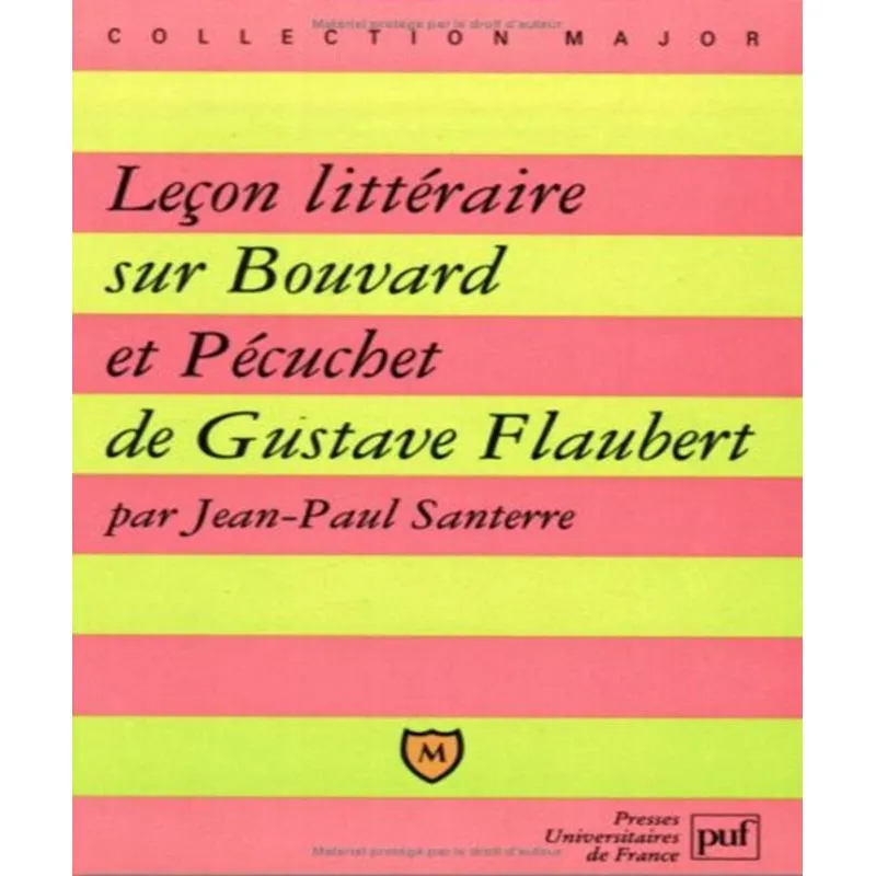 Leçon Sur Bouvard Et Pécuchet De Flaubert