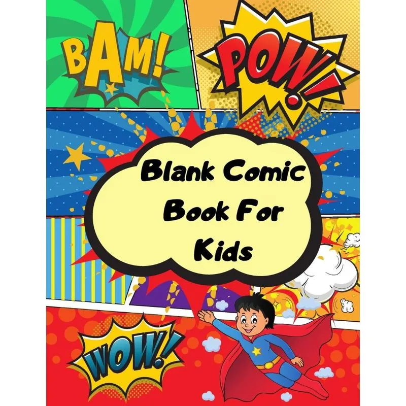 Blank comic book for kids