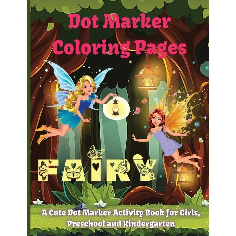Fairy Dot Marker Coloring Pages