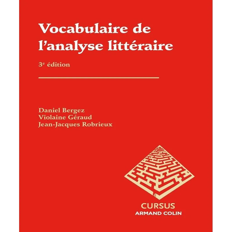Vocabulaire De Lanalyse Littéraire