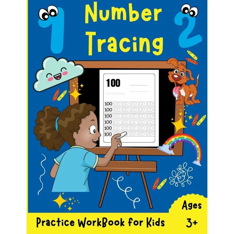 Number Tracing Book For Kids