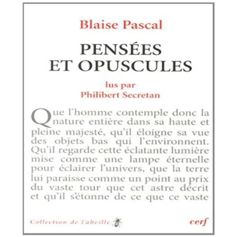 Pensées Et Opuscules