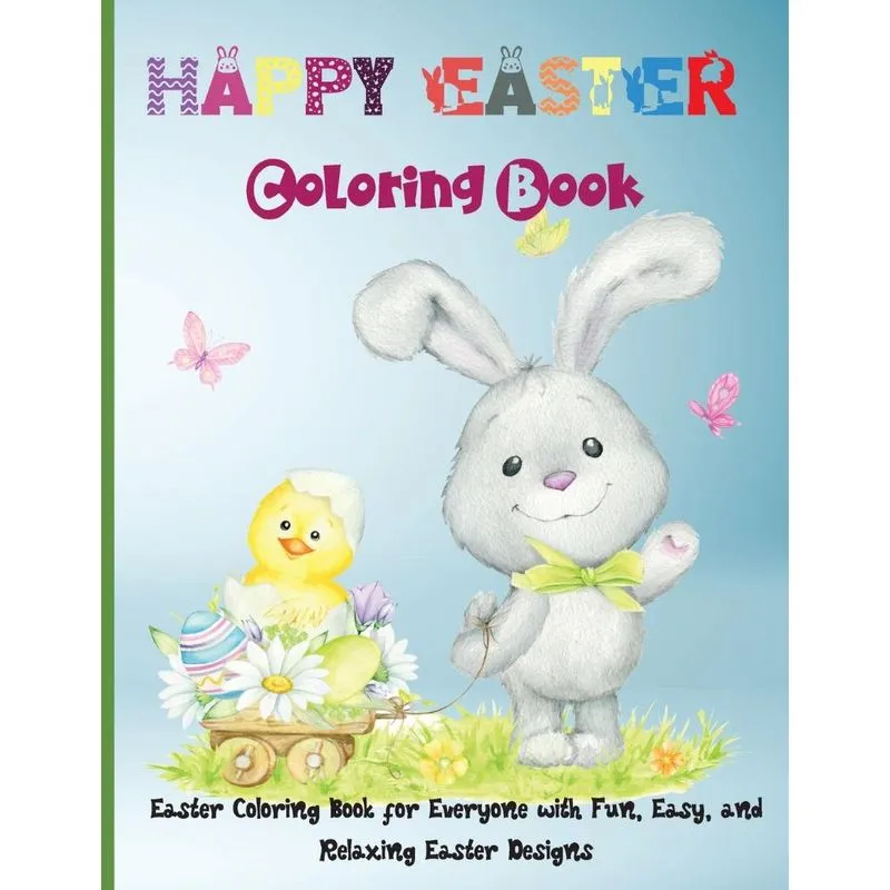 Happy Easter Coloring Book