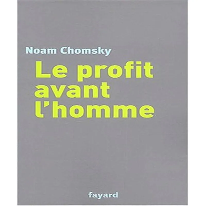 Le Profit Avant Lhomme