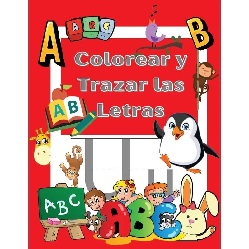 Colorea y Traza las Letras