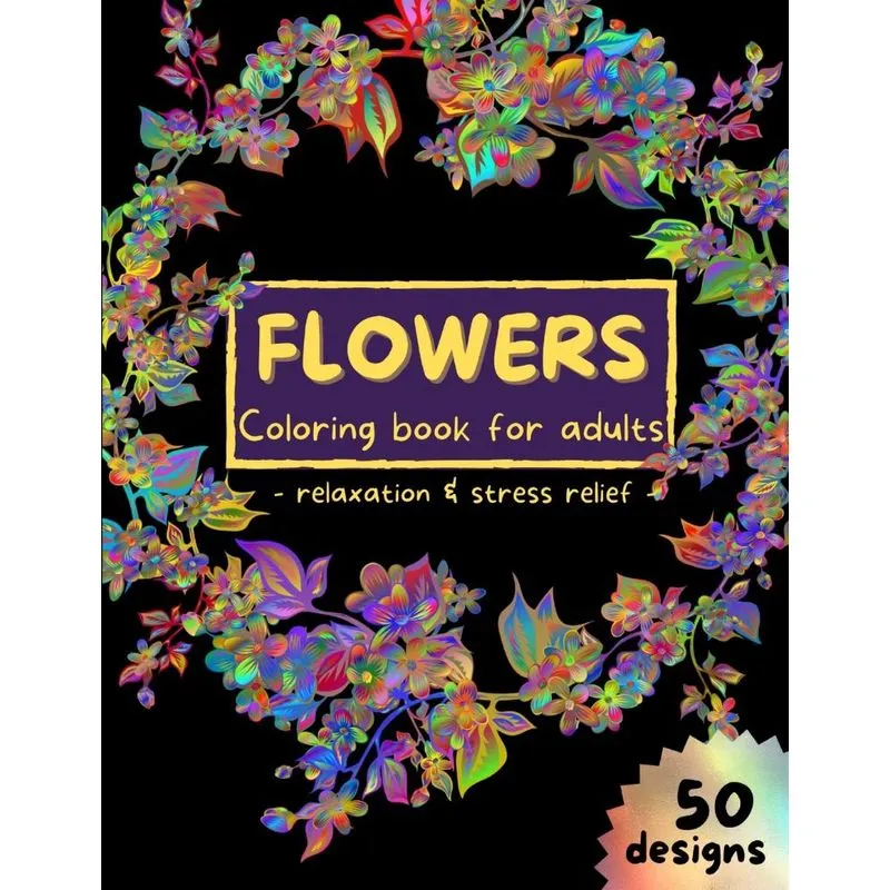 Flowers Coloring Book for Adults