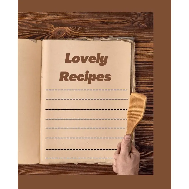 Lovely Recipes Blank Book
