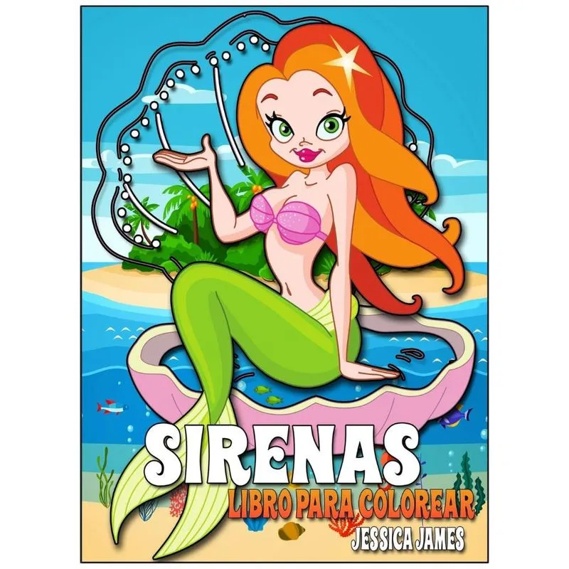 Libro Para Colorear Sirenas