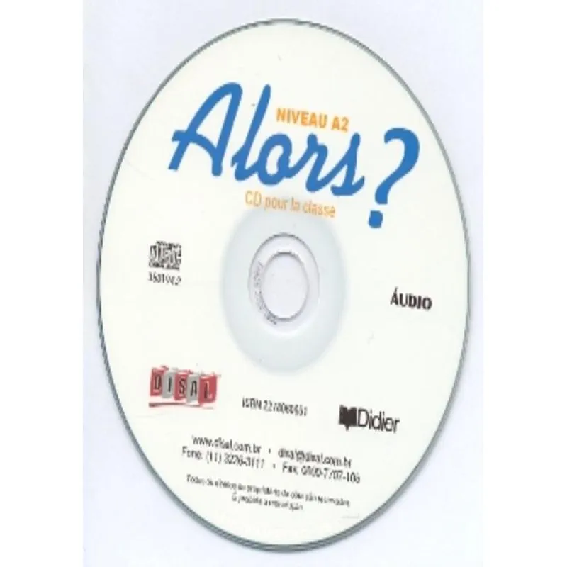 Alors? A2 - Cd Classe Nacional